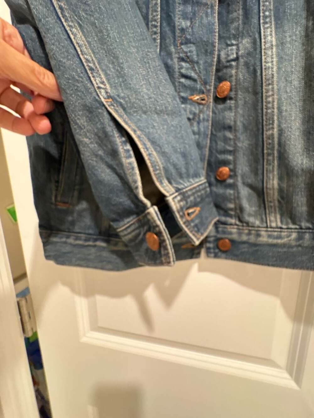 Madewell Classic Denim Jean Jacket Medium Wash Size M - Picture 7 of 13